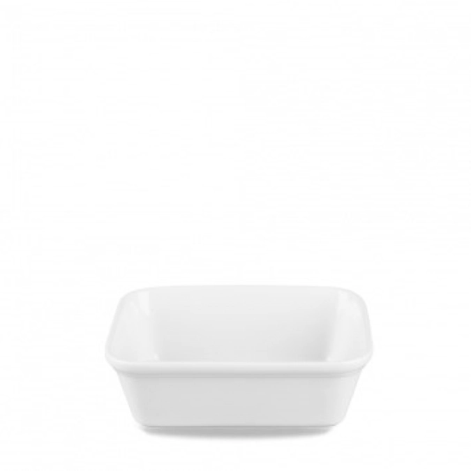 Cookware White tiefe Casserole Schale 17.5x18.5x8.5cm 1.6lt