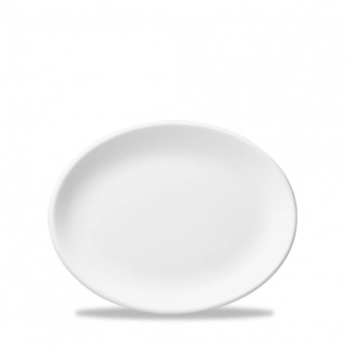 Whiteware White ovaler Teller / Servierplatte 25.4cm
