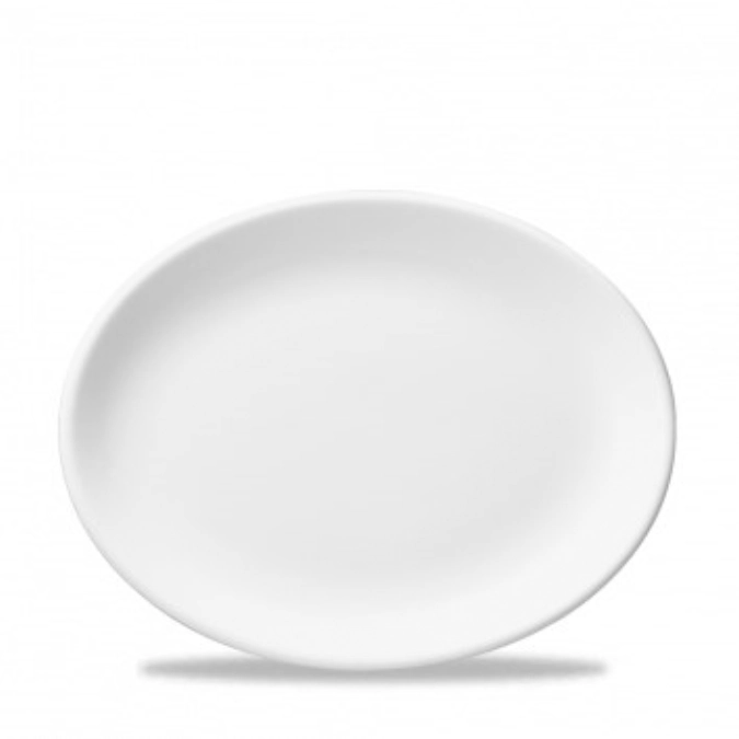Whiteware White ovaler Teller / Servierplatte 34cm