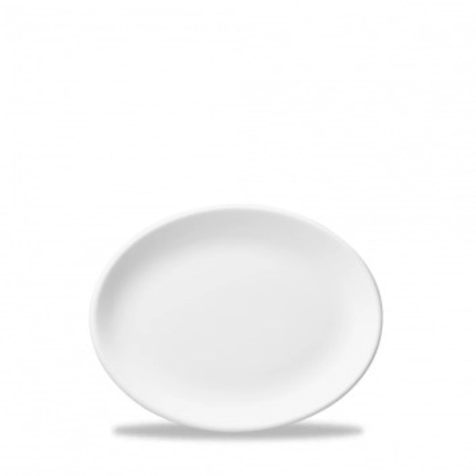 Whiteware White ovaler Teller / Servierplatte 20.3cm