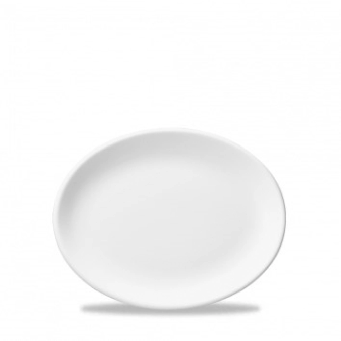 Whiteware White ovaler Teller / Servierplatte 23cm