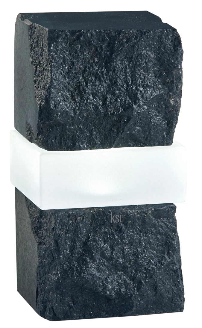 Tischlampe X1 stone black 8x8x17cm