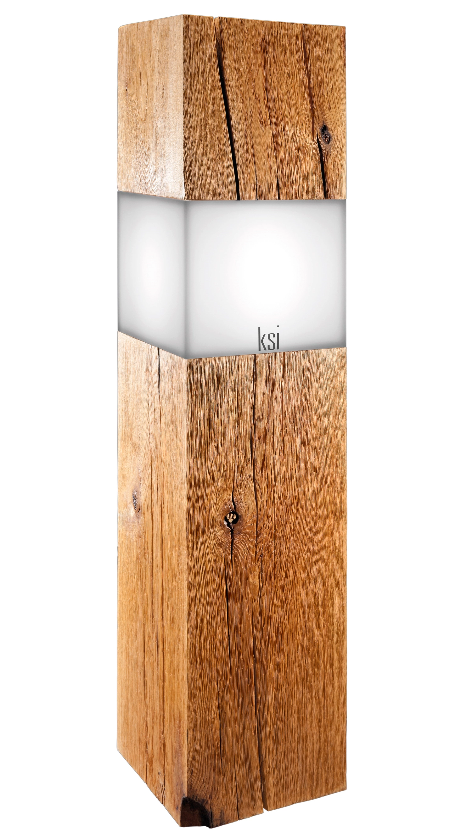 Standlampe XXL 1 old oak LED 27x27x130cm