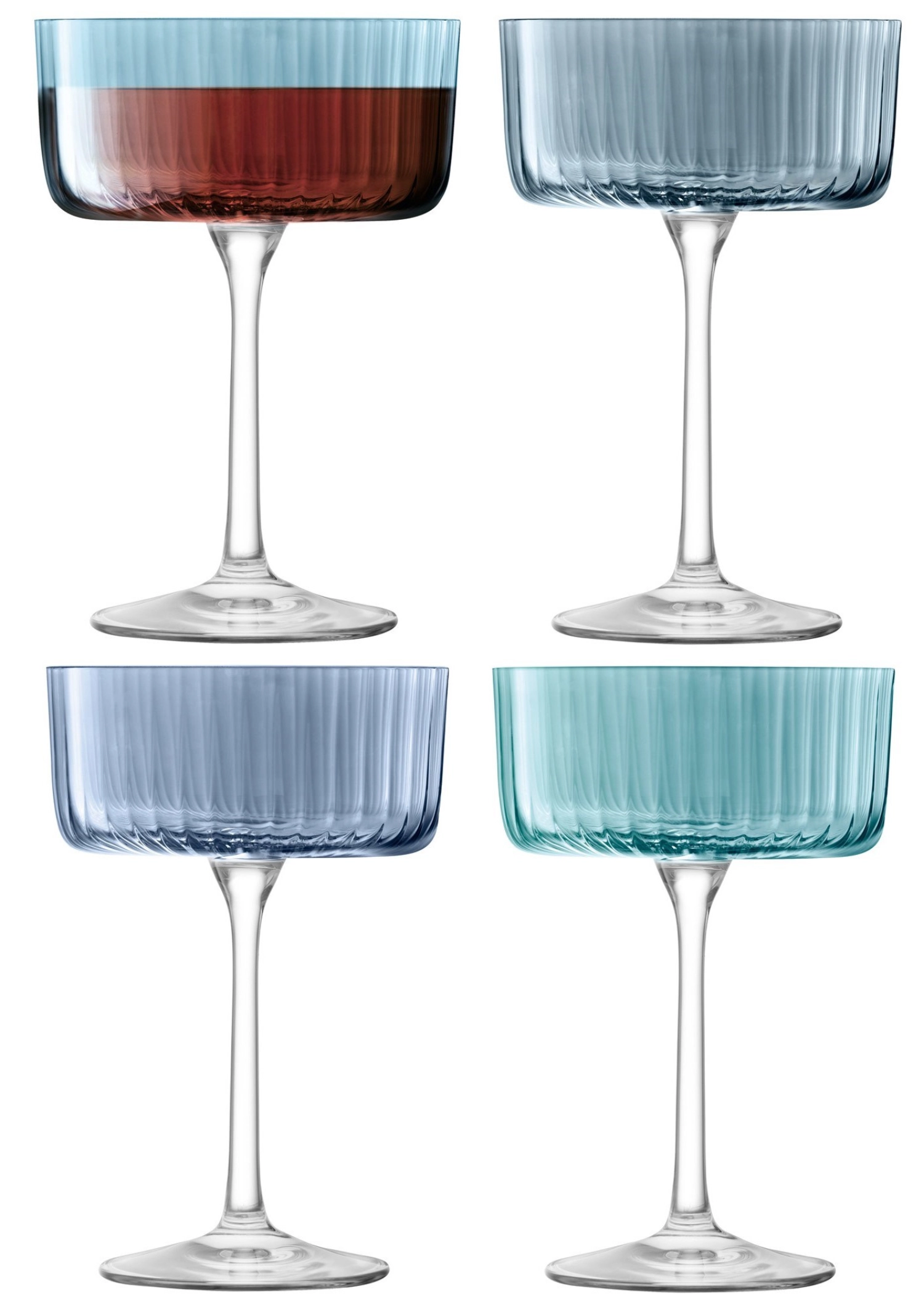 4er Set Gems Champagner-/Cocktailglas