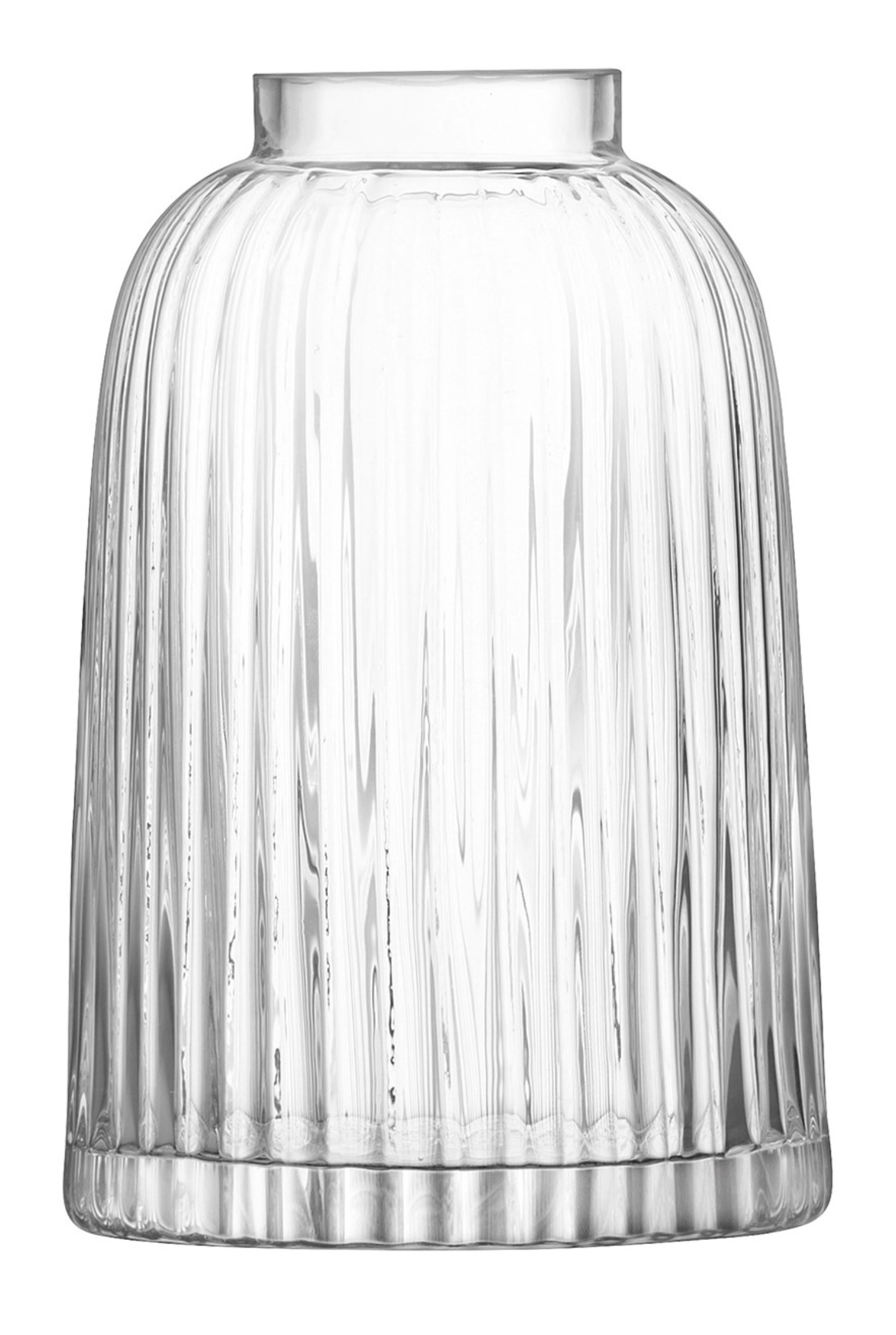Pleat Vase H20cm transparent