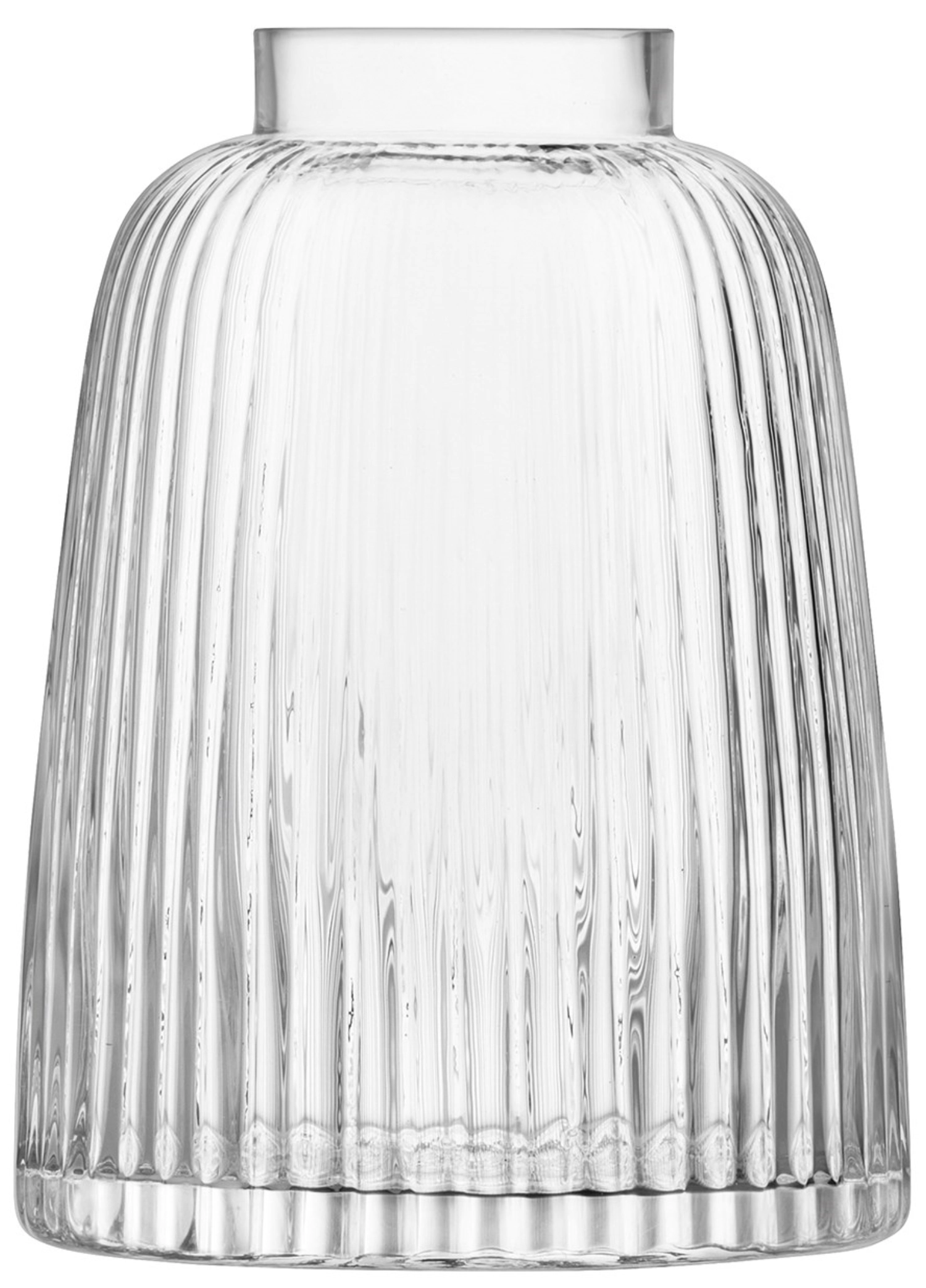 Pleat Vase H26cm transparent
