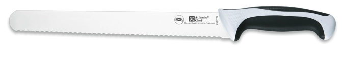 Atlantic Chef Fleischmesser mit Wellenschliff 28cm weiss