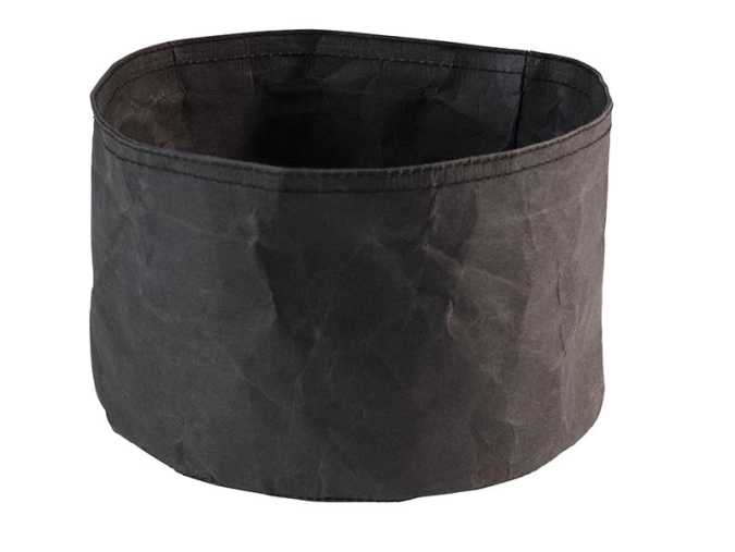 Brottasche Paperbag D20cm H13cm, schwarz