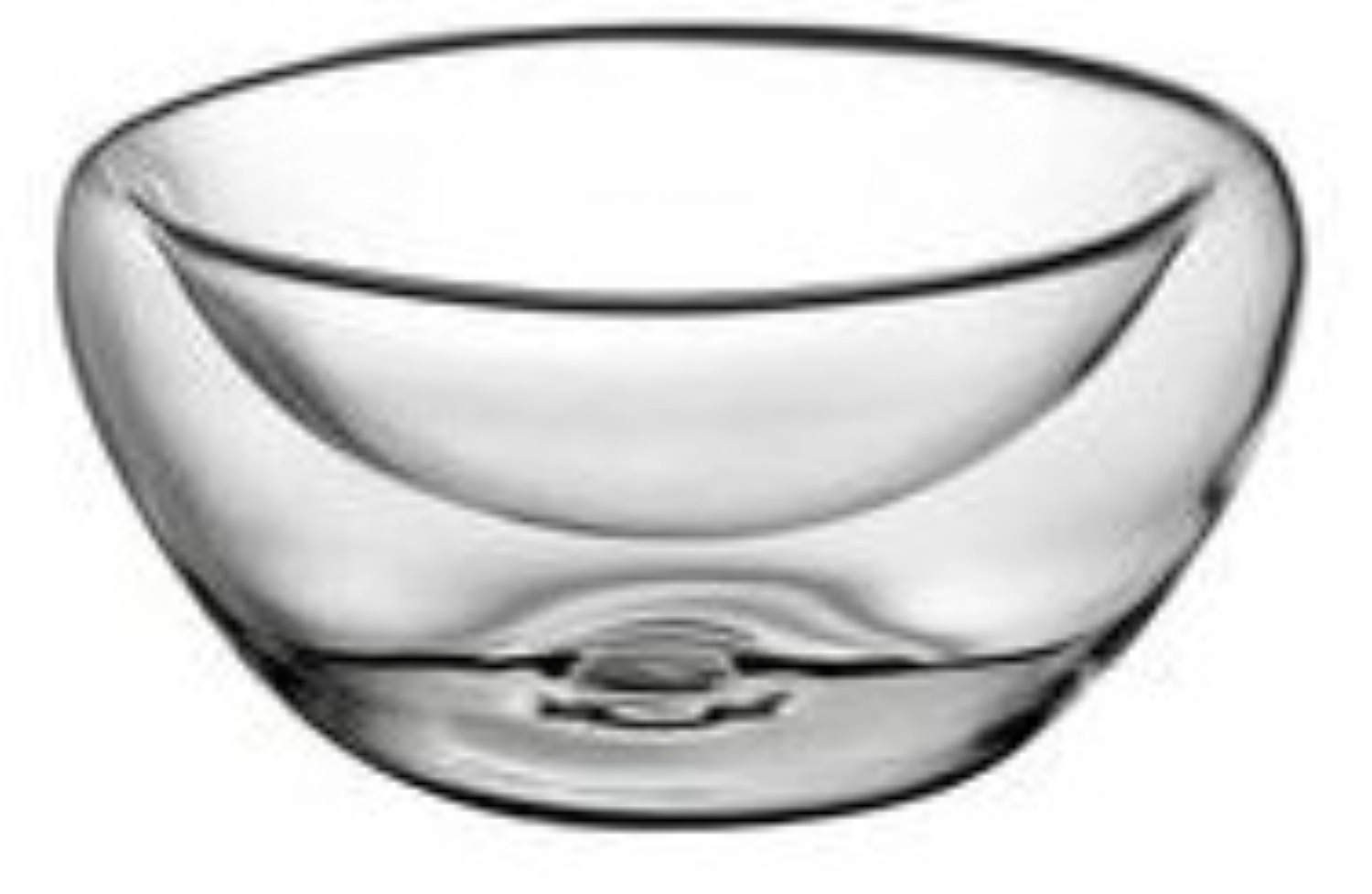 4er Set Glasschale, doppelwandig, D15cm, H7cm, 0.3L