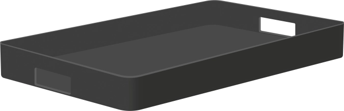 Mono matt Tablett gross, schwarz