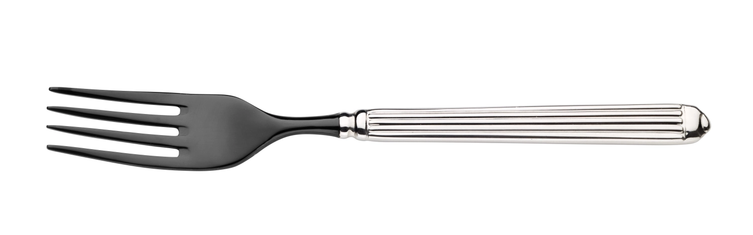 Ellade black fourchette de table 21.1cm