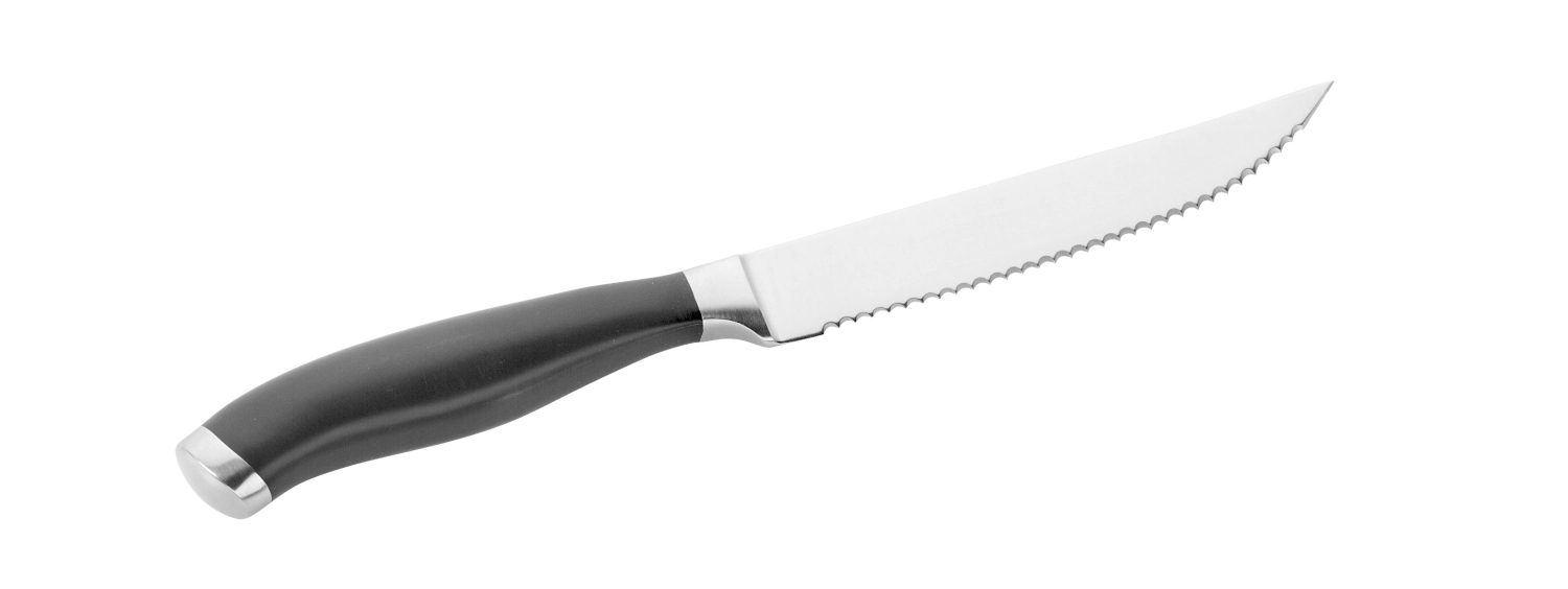Couteau à steak avec lame sciée 12cm