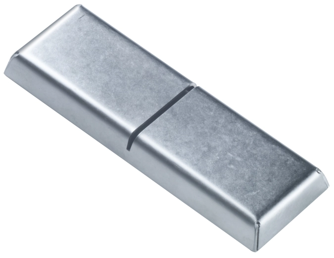 Banc de couteaux en acier inoxydable Stonewashed 9x3x0.9cm