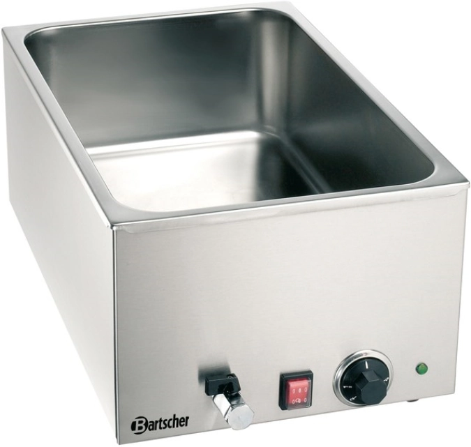 Bain-Marie GN1/1, 150mm tief, B340xT590x240mm mit Ablaufhahn