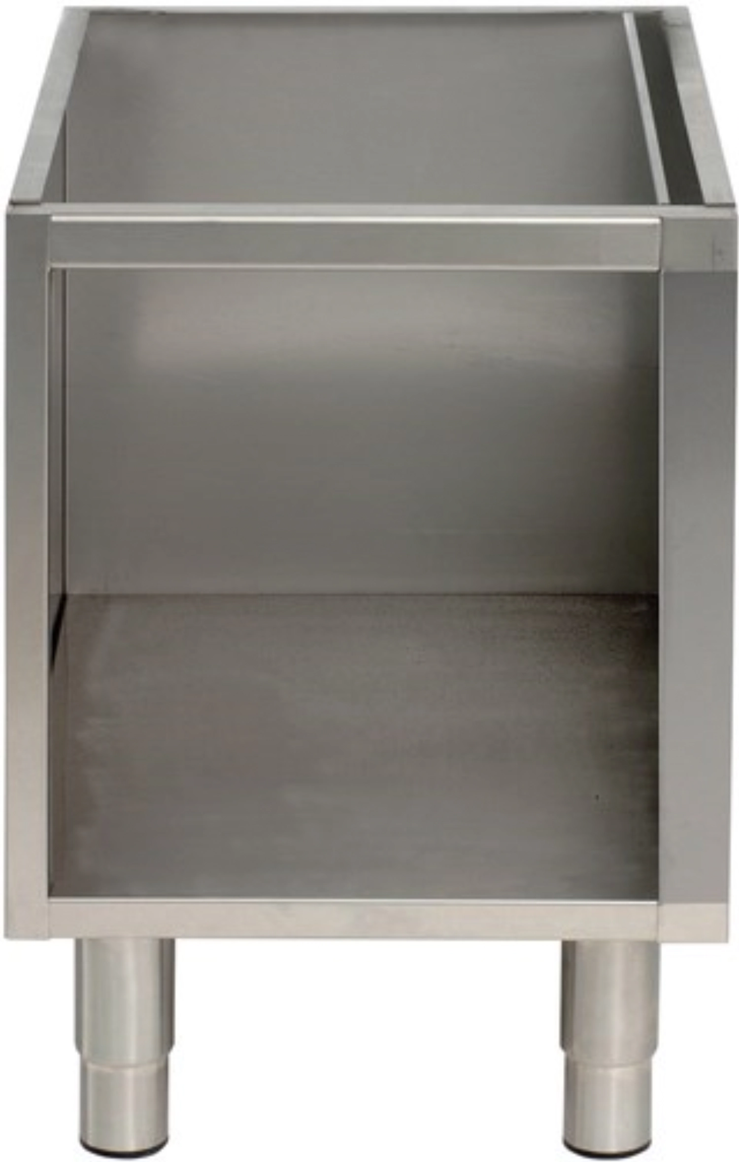 Soubassement ouvert devant, L400xP540xH670mm