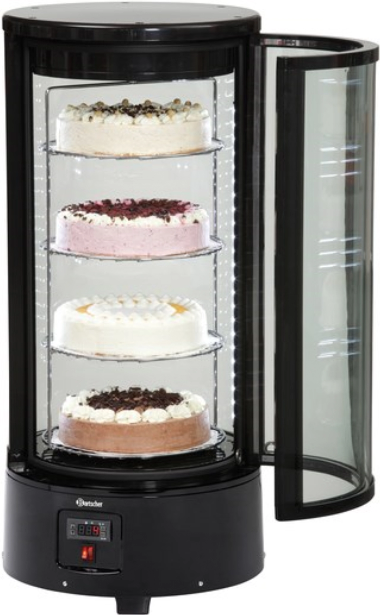 Kuchenvitrine mit 4 Auflageroste ø315mm