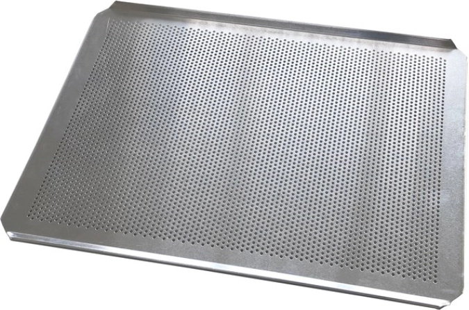 Plaque de cuisson en alu perforée, 460x330mm