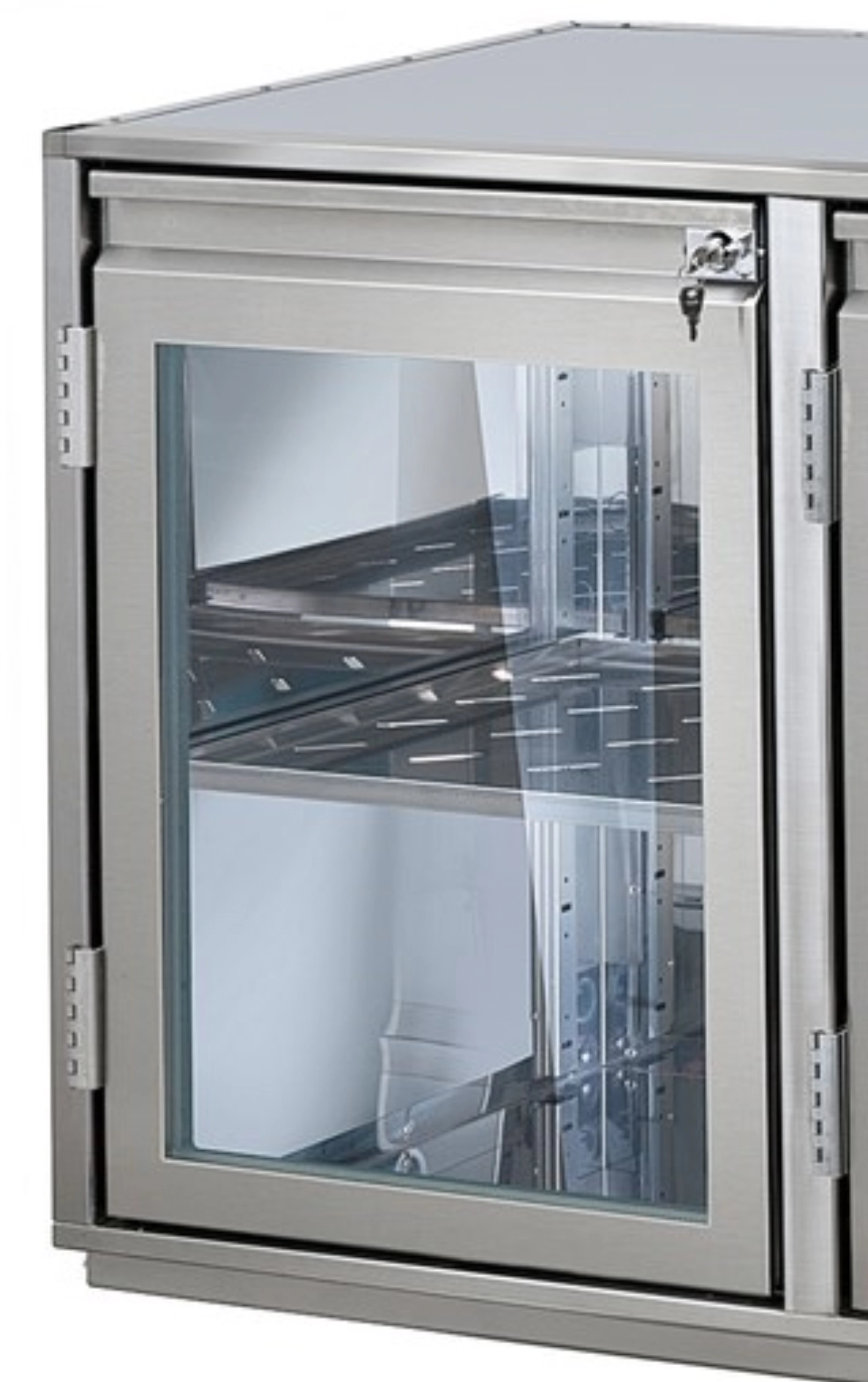 Glastür für Barkühlunterbauten