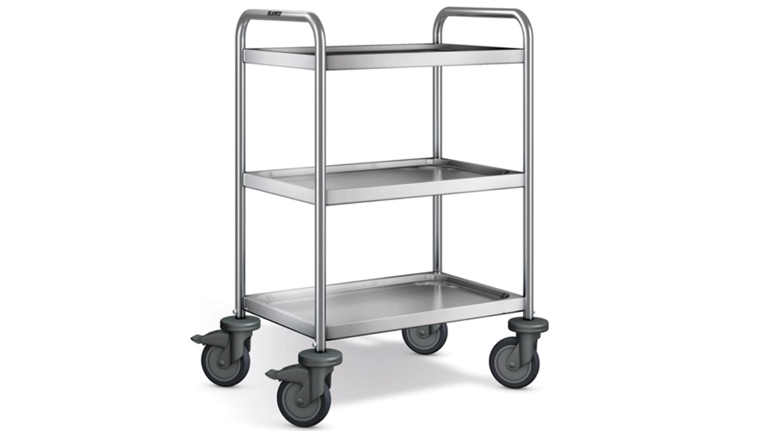 Chariot de service SW6x4-3, 700x500x950mm, rouleaux en plast