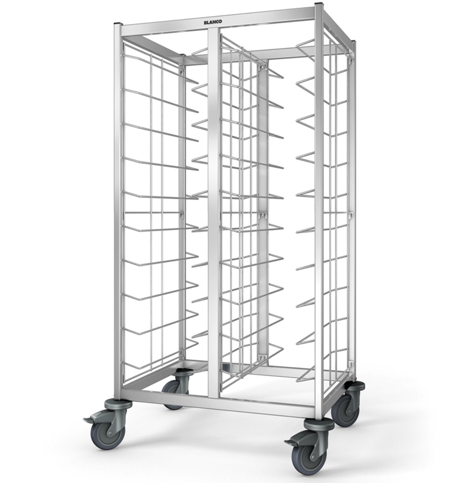 Tablett-Abräumwagen TAW 2x10 KN, 888x607x1550mm