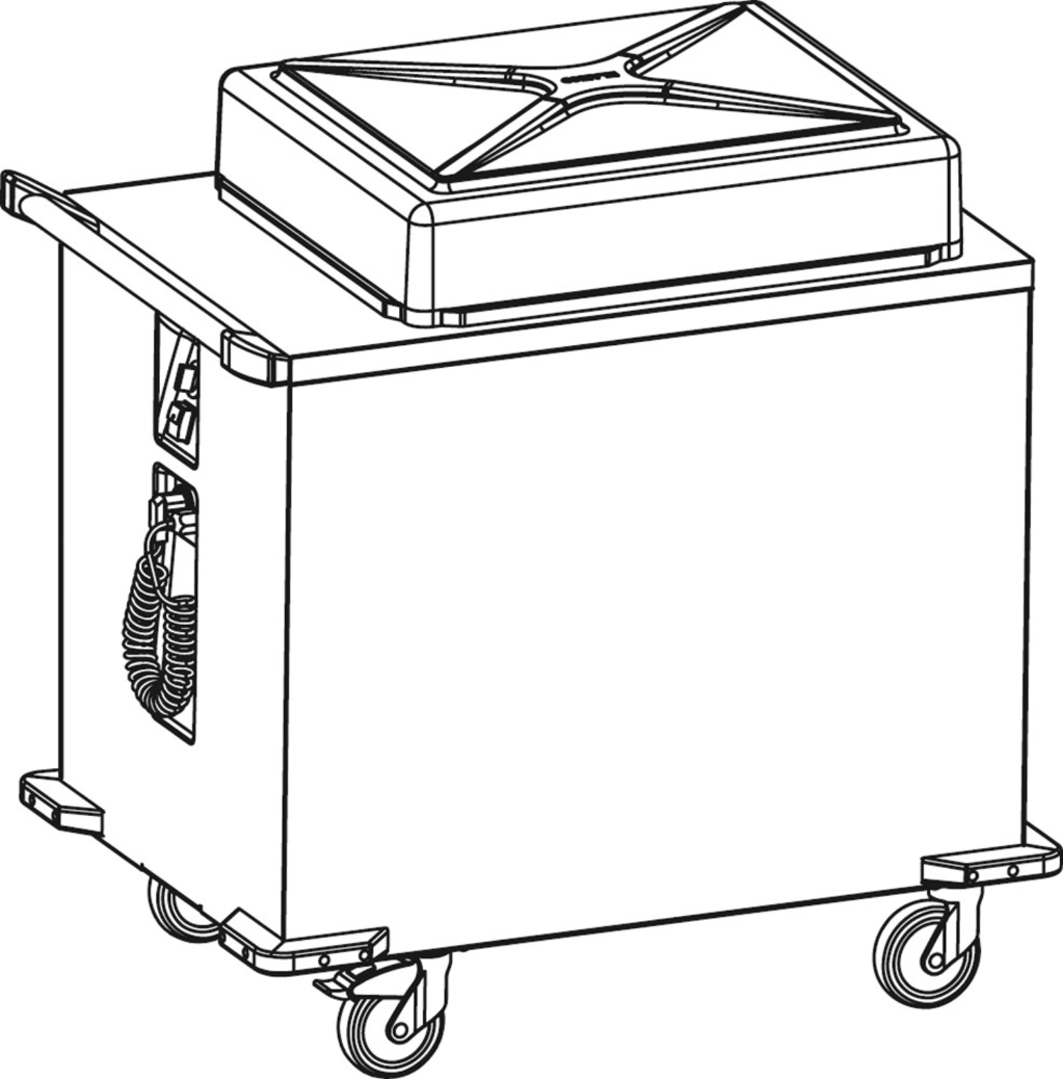 Distributeur de paniers chauffé CHV 66/54, 1038x714x931mm