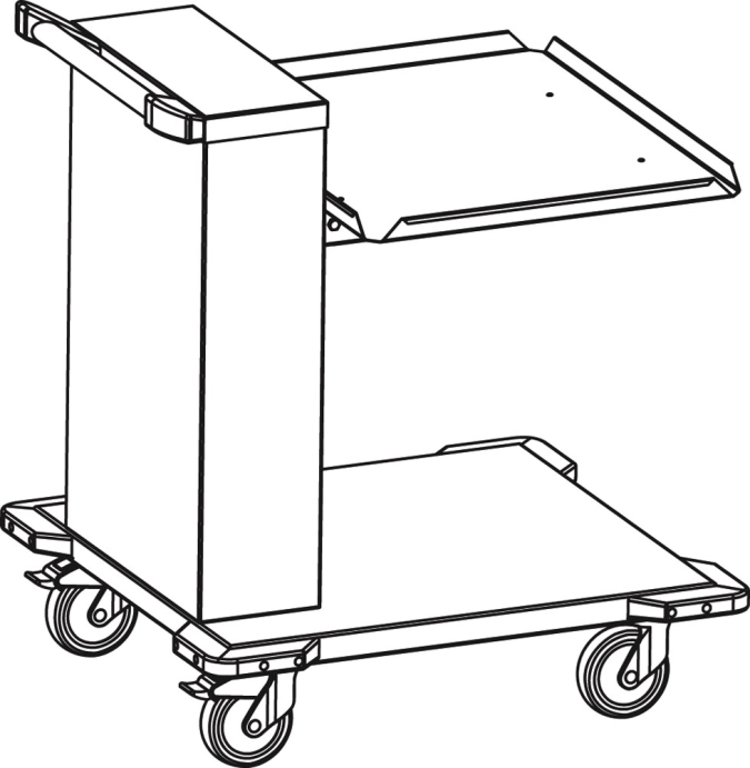 Distributeur de paniers non chauffé CCE 66/54, 1038x714x931m