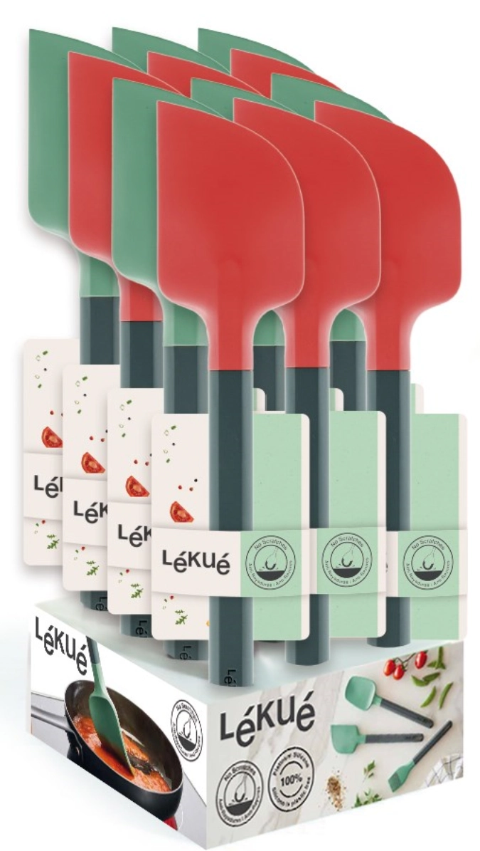 Présentoir spatule 28 mm vert &rouge