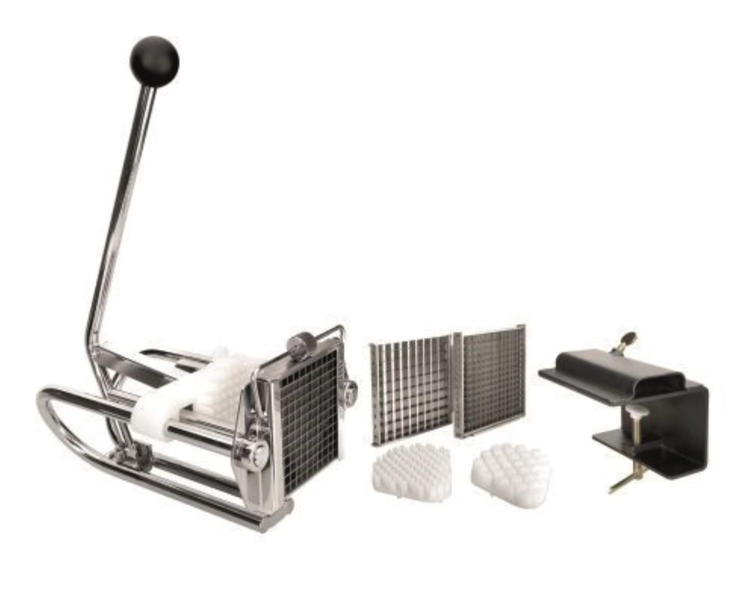 Pommes Frites Schneider m. 3Einsätzen 0.6x0.6 0.8x0.8 1x1cm