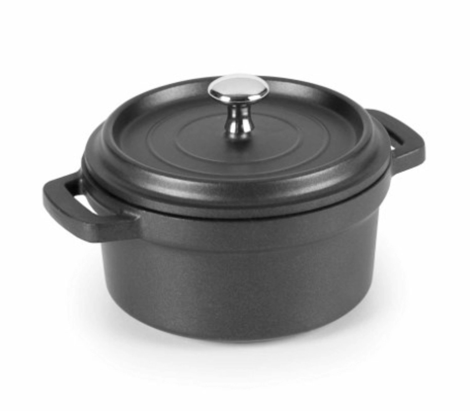 Faitout noire en alumin.fondu d.9.5 cms
