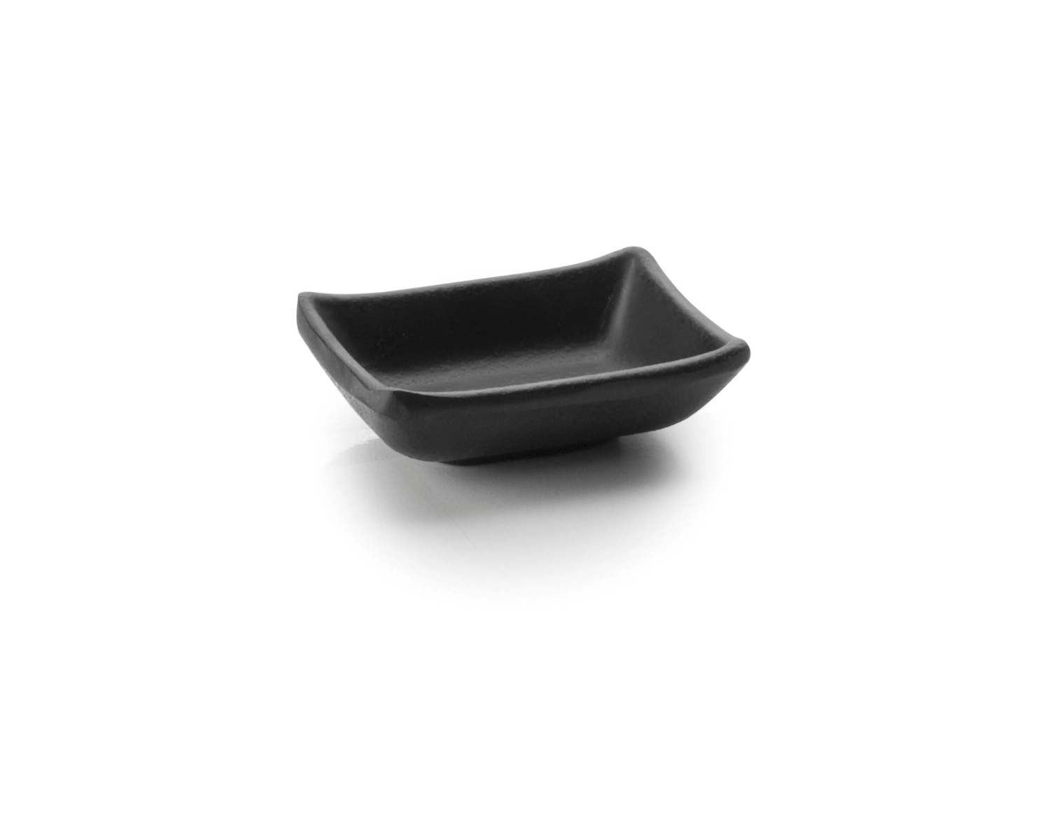 Plat rectang.melamine black 9x7x3 cms