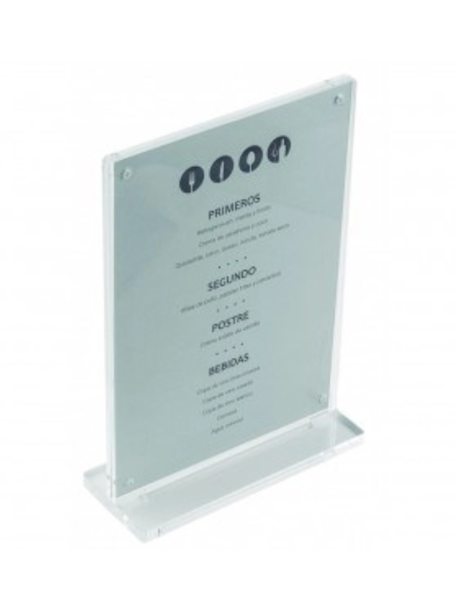 Tisch Menütafel Acryl 11x17cm