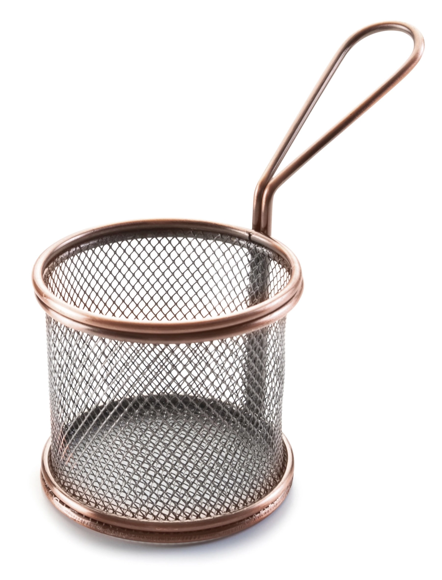 Korb rund bronze D9cm H8cm