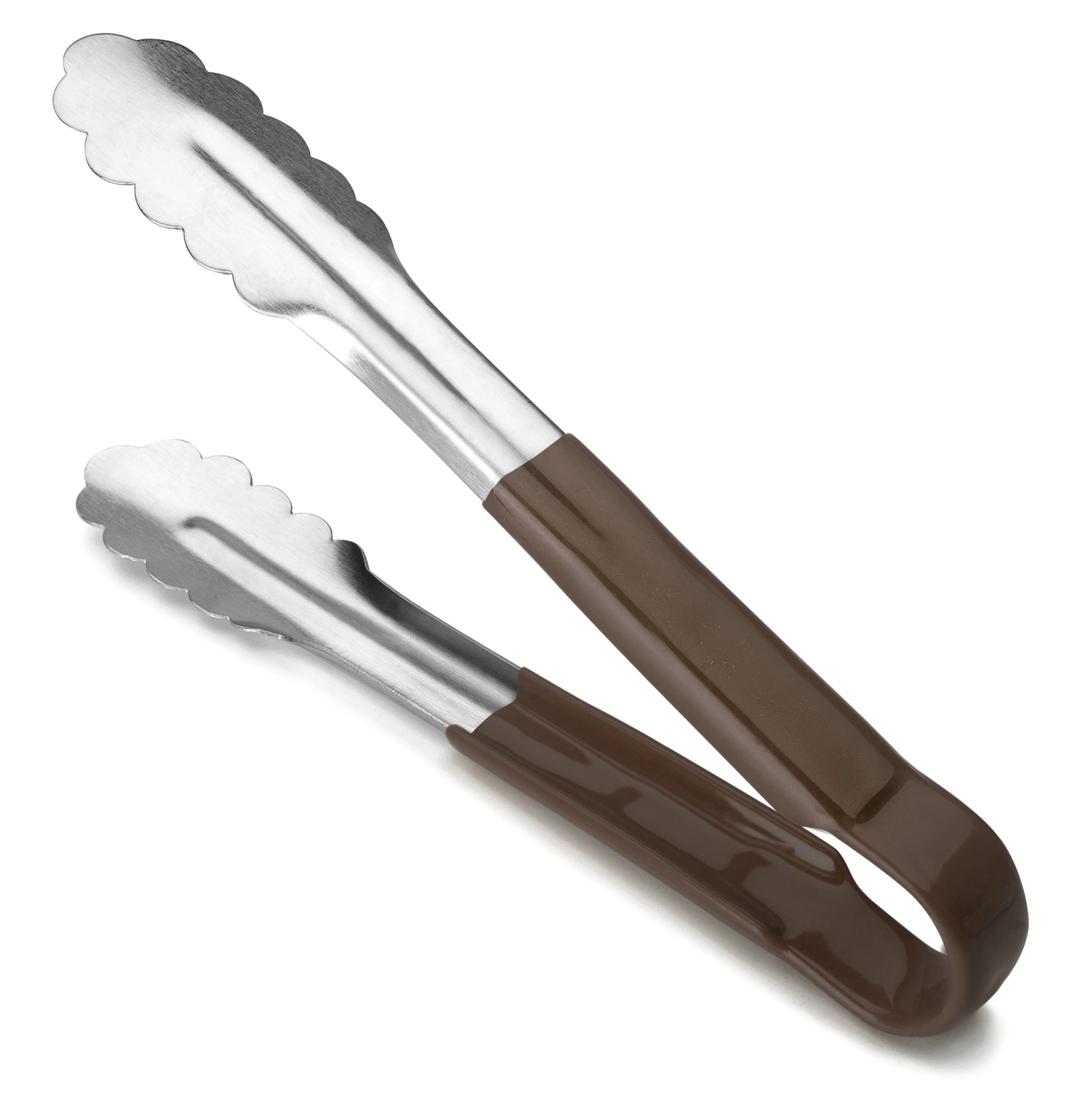 Pince alimentaire 24cm a. poignée marron