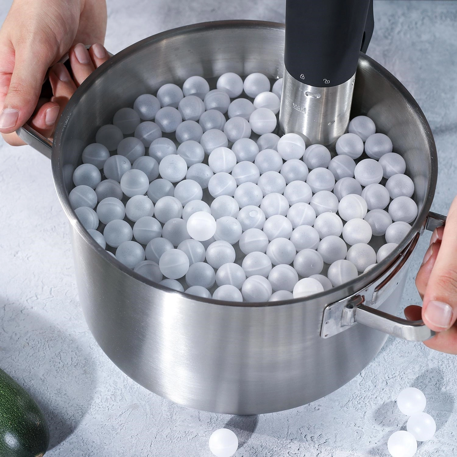 Set de 100 boules d'isolation p. Sous-Vide