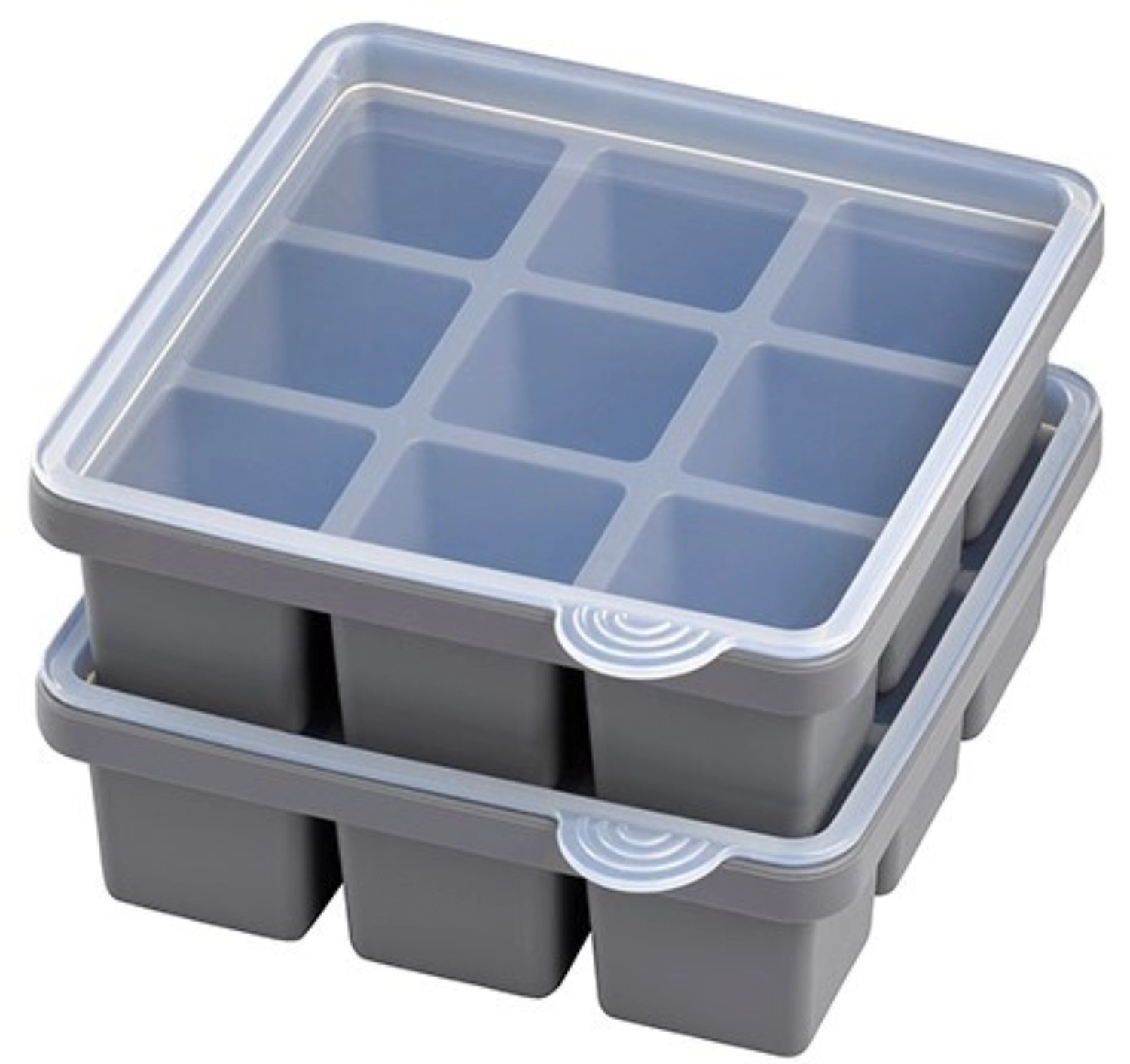 Set 2 moules glaçons silicone 15.5x15.5 cm