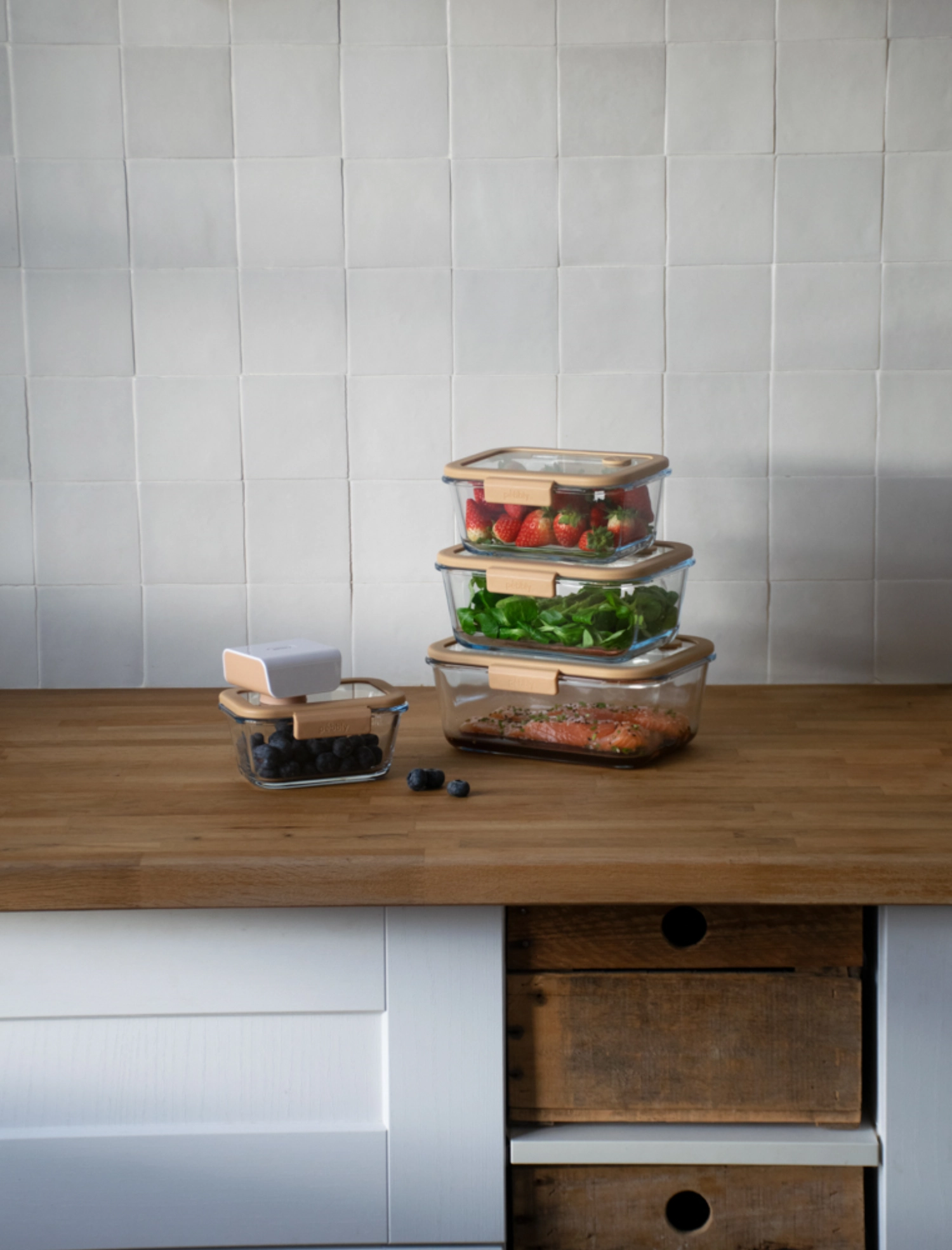 5er Set Vakuum Vorratsdosen inkl. Vakuumpumpe