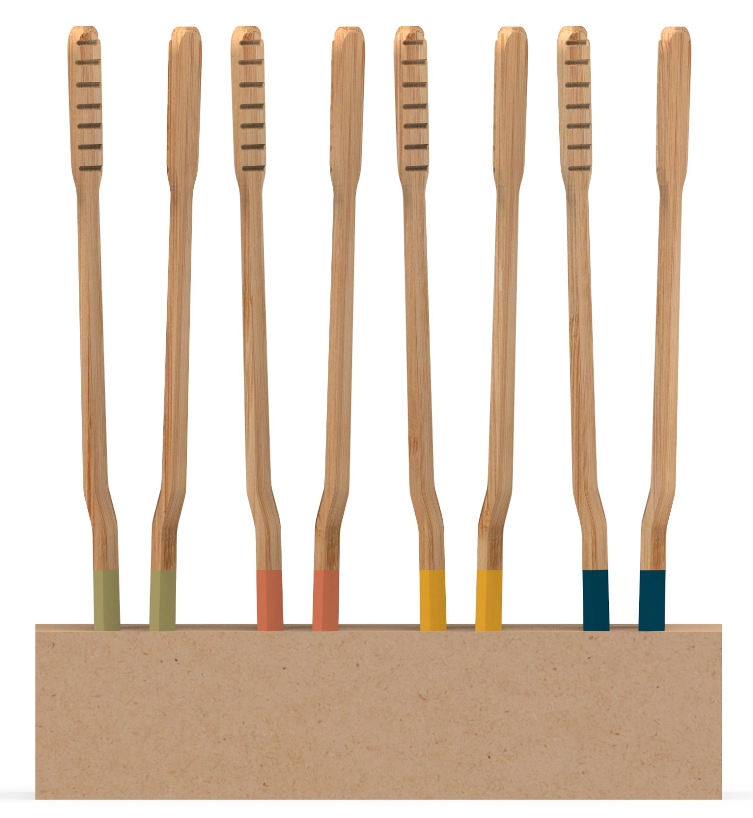 24 pcs. pebbly présentoir pinces en bambou, 24cm