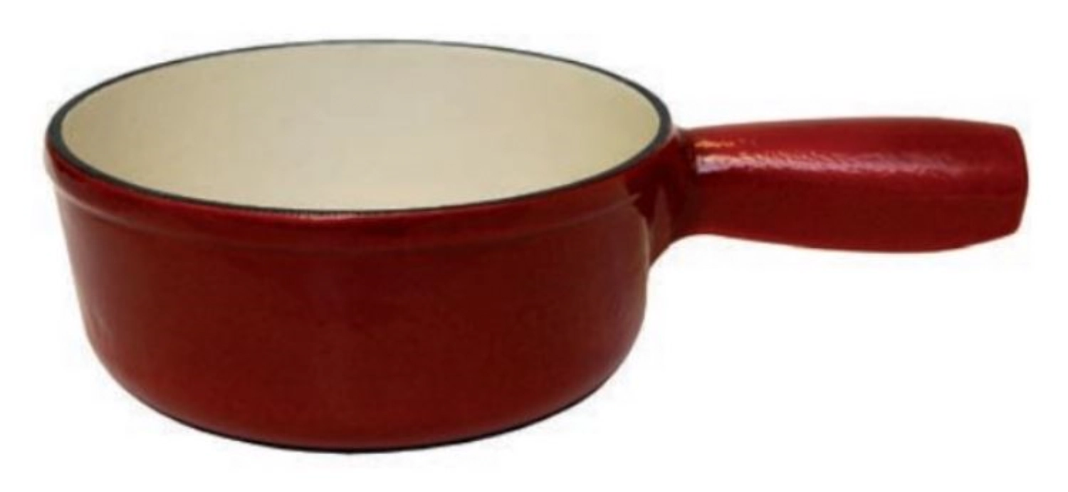 Fondue-Caquelon 21cm rot glanz, innen beige