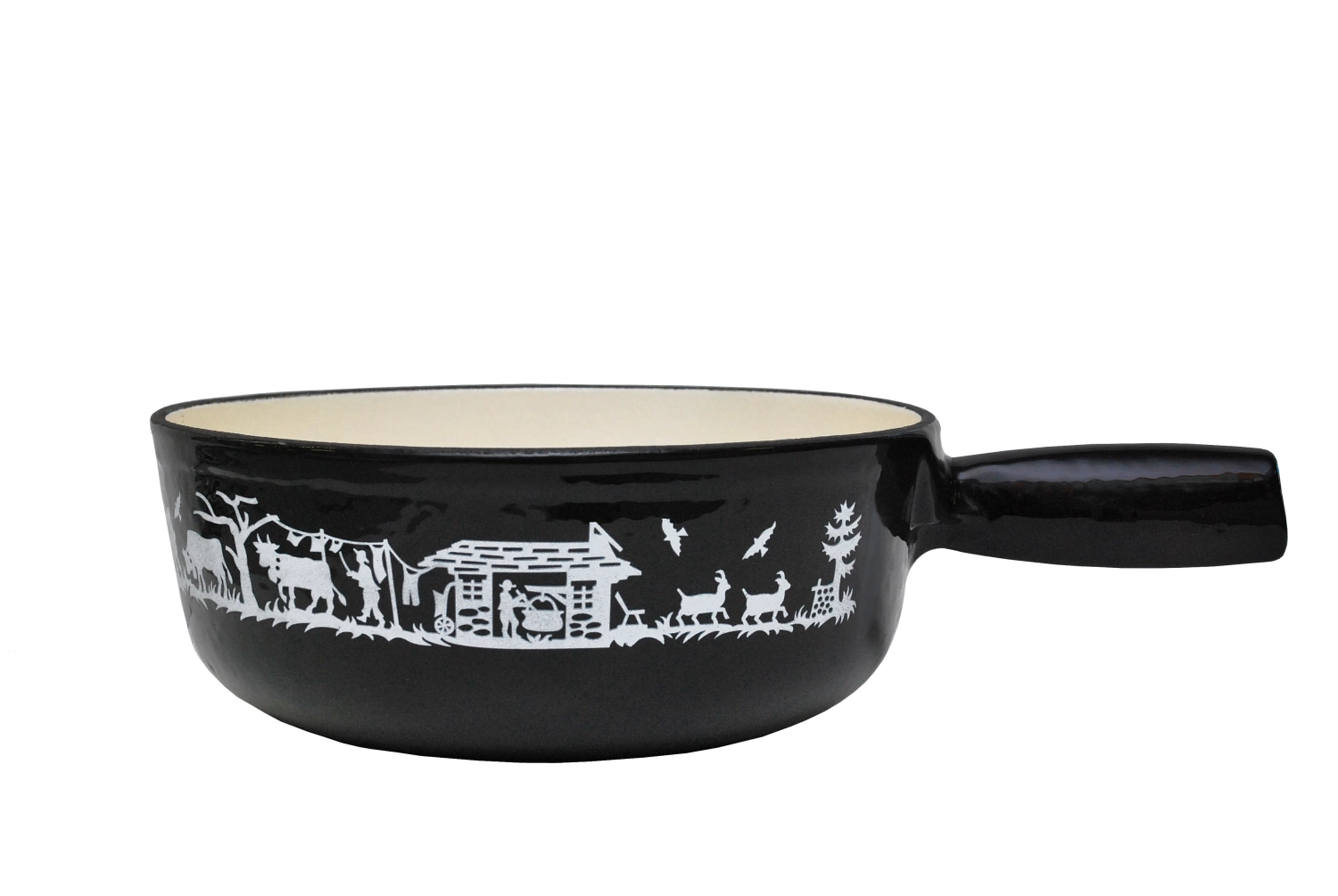 Alpes Caquelon schwarz 21cm