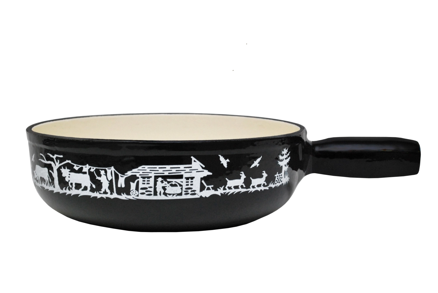 Alpes Caquelon schwarz 23cm