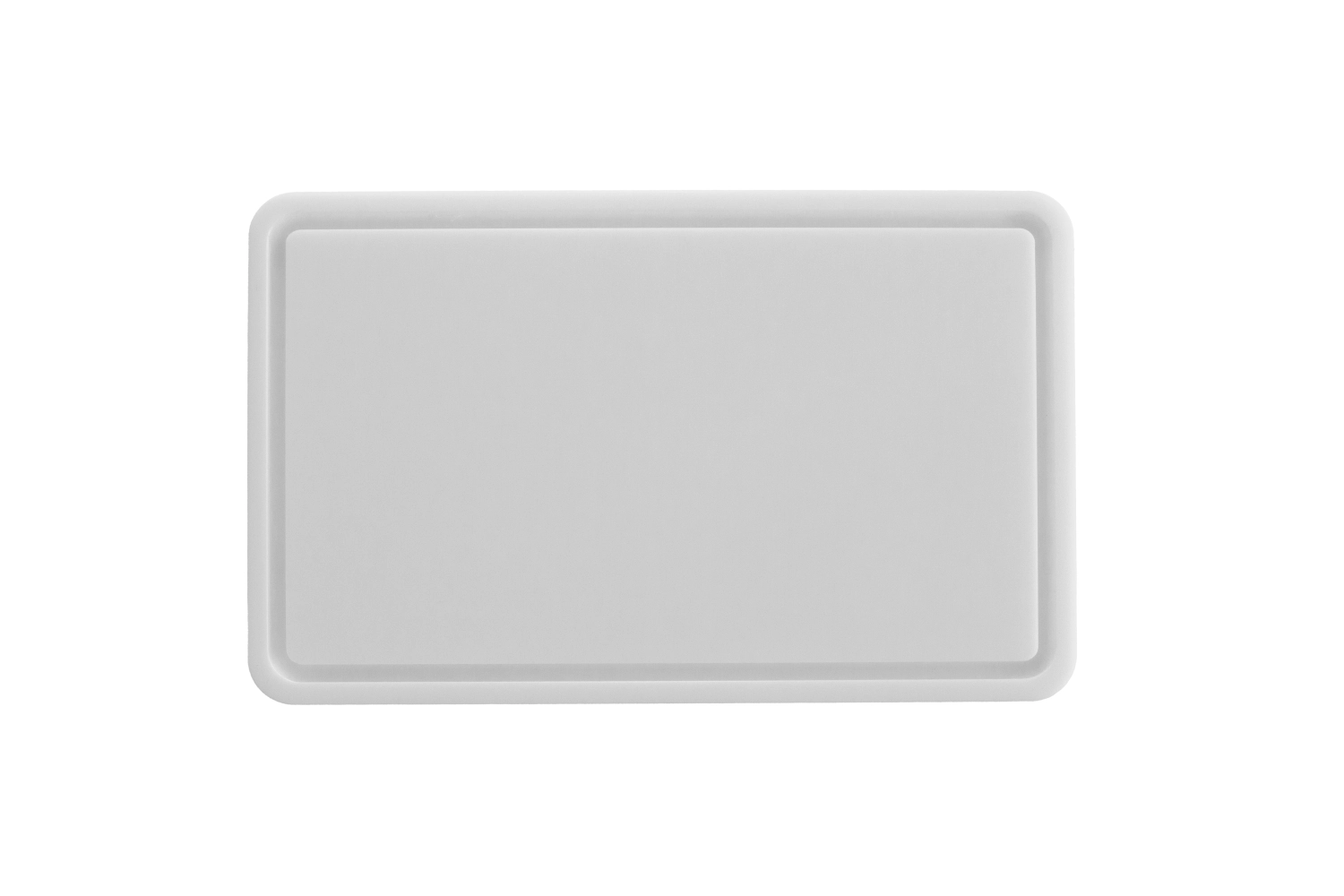 Planche à découper gn 1/1 53x32.5cm h2cm blanc avec rainure