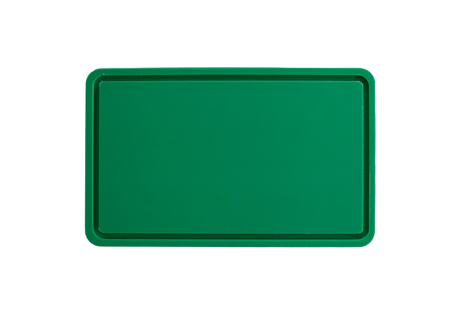 Planche à découper gn 1/1 53x32.5cm h2cm vert avec rainure