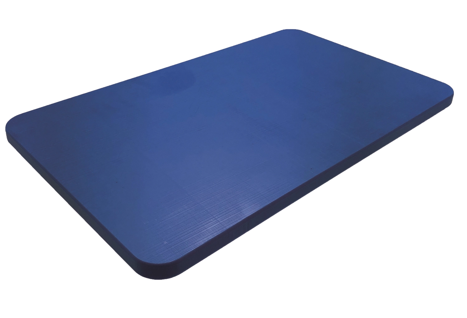 Planche à découper GN 2/1 H3cm bleu sans rainure à jus