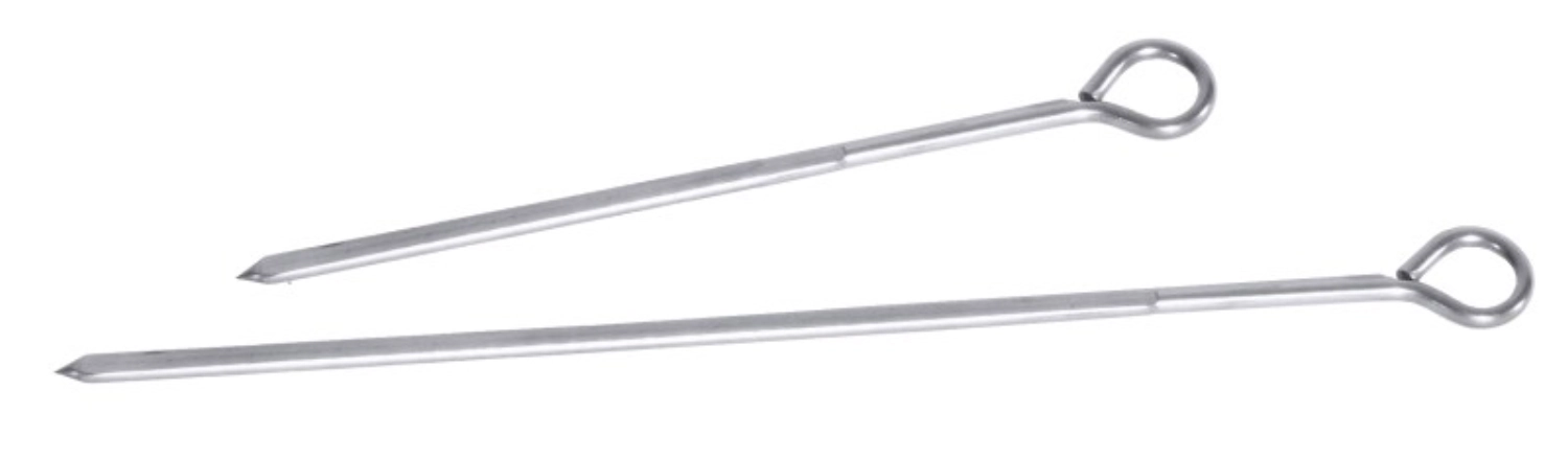 Brochette à viande section carrée 20cm, set de 12 pcs.