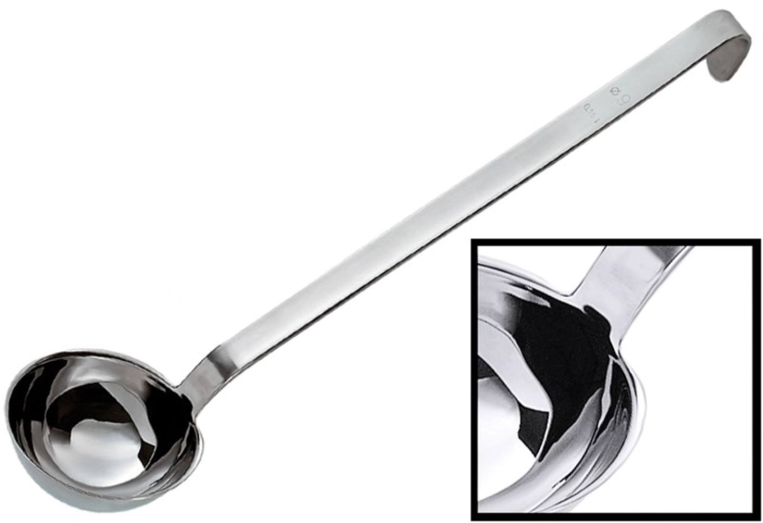 Louche Ø 8cm Longueur du manche 32cm