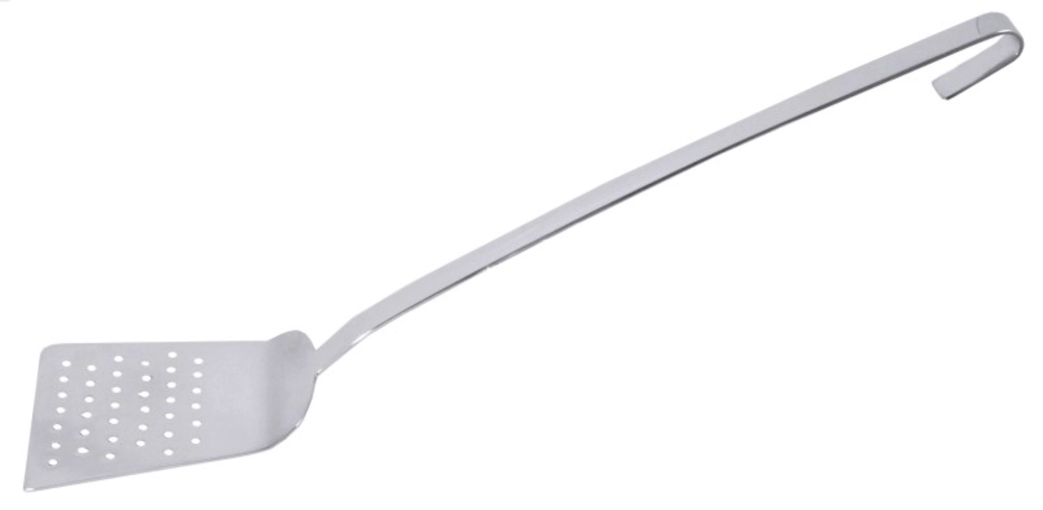 Pfannenschaufel, perforiert langer Stiel 36 cm