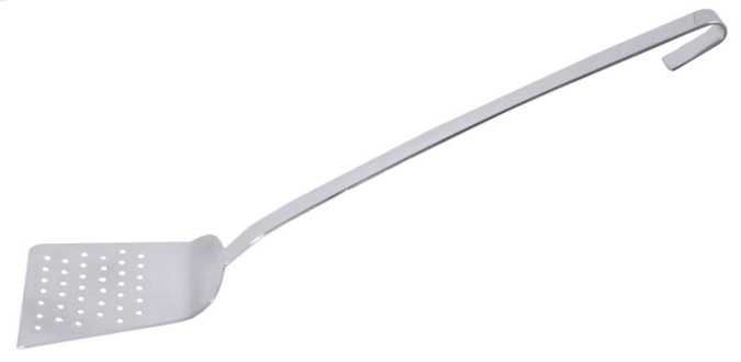Pfannenschaufel, perforiert langer Stiel 36 cm