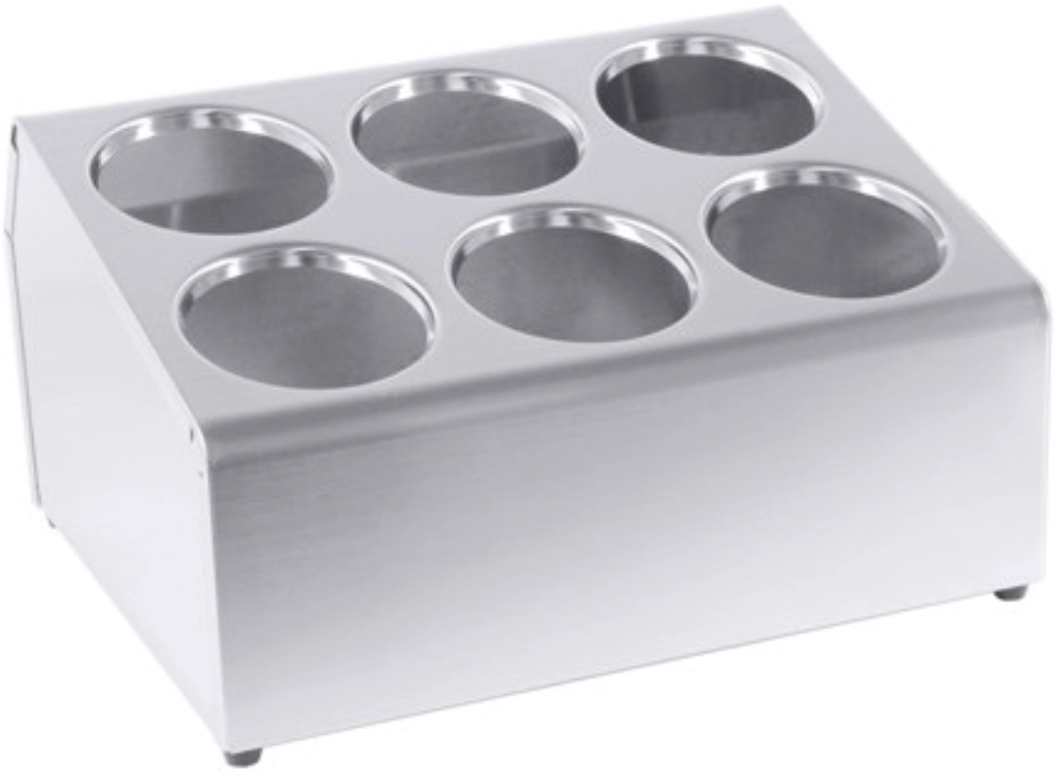 Range-couverts, double rangée p. 6 godets à couverts