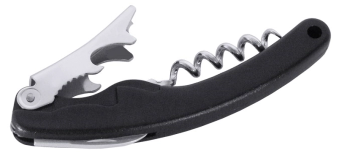 Kellnermesser mit schwarzem Griff