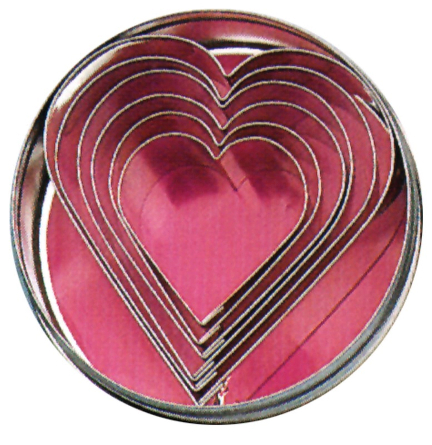 Emporte-pièce « cœur » 6 pièces compl.en boîte